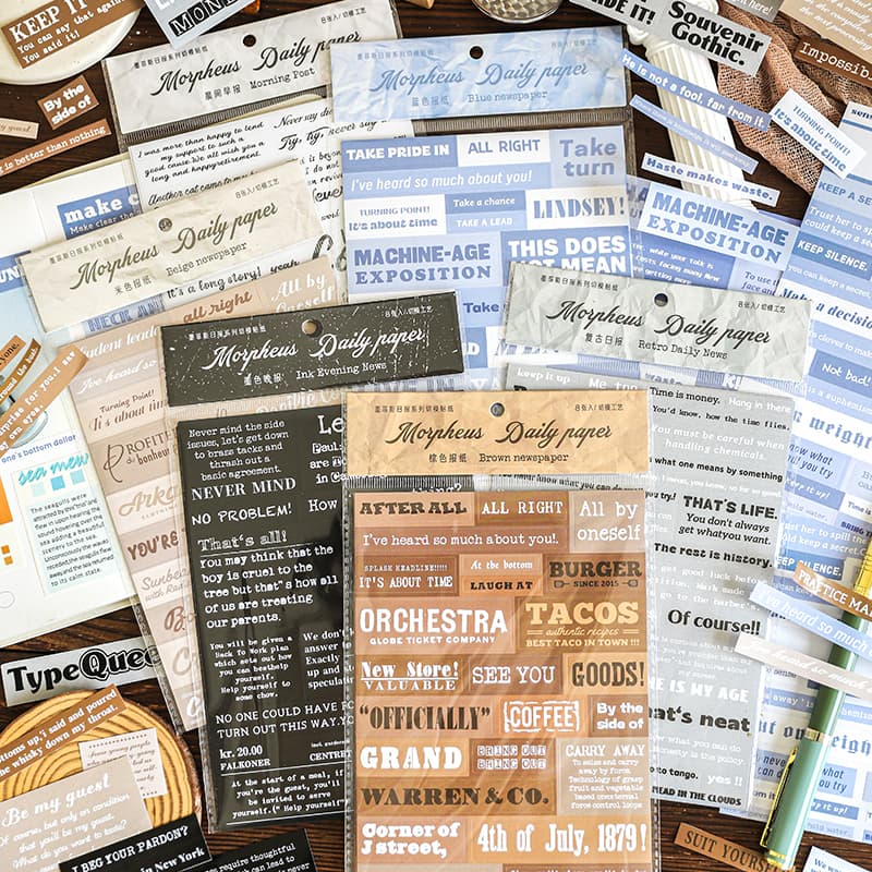 Word Stickers For Scrapbooking And Junk Journaling