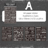 Word Stickers For Scrapbooking And Junk Journaling